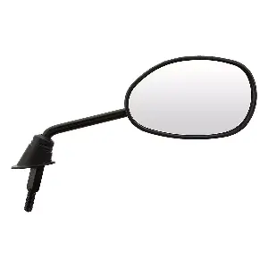 Uno Minda Rv-2010rh Rear View Mirror Shatterproof Glass For Tvs Jupiter,wego (black)