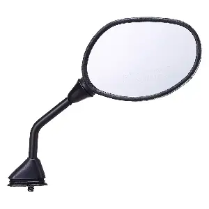Uno Minda Rv-4001r Rear View Mirror Shatterproof Glass For Honda Activa (black)