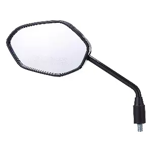 Uno Minda Rv-4004l Rear View Mirror Shatterproof Glass For Honda Shine (black)