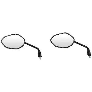 Uno Minda Rv-4004ld Shatterproof Rear View Mirror For Honda Shine, Dream Yuga-pack Of 2 Pcs