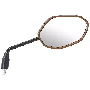 Uno Minda Rv-4004r-brwn Shatterproof Rear View Mirror Brown For Honda Shine, Dream Yuga