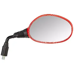 Uno Minda Rv-5010l-red  shatterproof Rear View Mirror (sports.red) For Hero Passion Pro