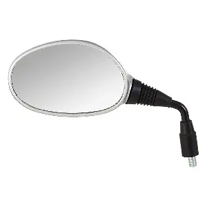Uno Minda Rv-5010l-slvr Rear View Mirror Shatterproof Glass For Hero Passion Pro (silver)