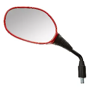 Uno Minda Rv-5011l-red Rear View Mirror Shatterproof Glass For Hero Glamour (red)