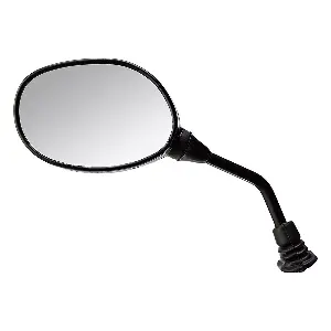 Uno Minda Rv-5013lh-blk Rear View Mirror Shatterproof Glass For Hero Pleasure (black)