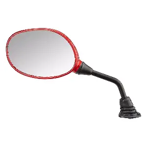 Uno Minda Rv-5013lh-sred Rear View Mirror Shatterproof Glass For Hero Pleasure (sport Red)