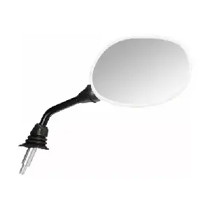 Uno Minda Rv-5013lh-wht  shatterproof Rear View Mirror White  for Hero Pleasure