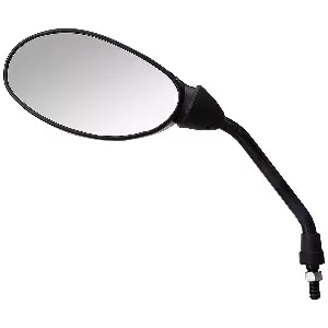Uno Minda Rv-5013rh-blk  shatterproof Rear View Mirror (black)   for Hero Pleasure