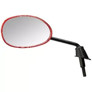 Uno Minda Rv-5013rh-cred  shatterproof Rear View Mirror (cb.red)  for Hero Pleasure