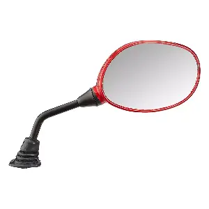 Uno Minda Rv-5013rh-sred Rear View Mirror Shatterproof Glass For Hero Pleasure (sport Red)