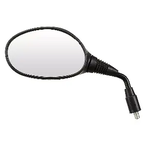 Uno Minda Rv-5014l Rear View Mirror Shatterproof Glass For Hero Splendor Pro (black)