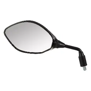 Uno Minda Rv-5017l-blk Rear View Mirror Shatterproof Glass For Hero Passion Prorefresh (black)