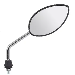 Uno Minda Rv-7003l Rear View Mirror For Yamaha Fascino (silver And Black)