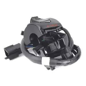 Uno Minda Sw-0659c Handle Bar Switch- Left Side (kick Self Start)- 9 Pin Male Black, 2 Flat Bullets, 2 Short Wires For-hero-cbz - Disc/ Drum