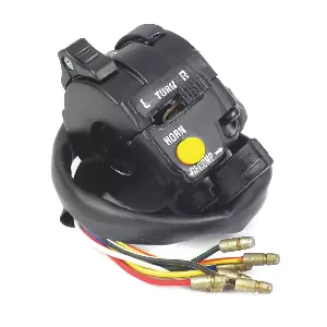 Uno Minda Sw-0727 Handle Bar Switch With Dipper Horn Indicator & Horizontal Decompression Choke 7 Wire Bullets For Royal Enfield Bullet