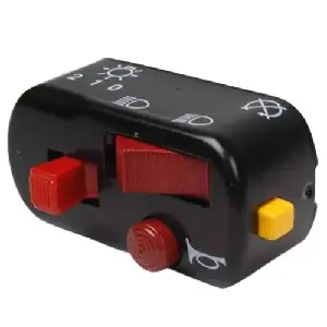 Uno Minda Sw-0744a Handle Bar Switch- 12v Black-with Engine Kill - Black Cover, Red Buttons For-bajaj-chetak