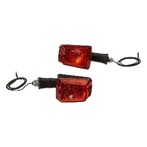 Uno Minda Td-5008a Amber Lens Blinker Lamp Assembly Rear Lh/rh For Tvs Shogun (set Of 2 Pcs)