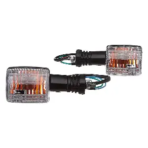 Uno Minda Td-5009fl Amber Lens Blinker Lamp Assembly Front Lh For Hero Splendor Pro (set Of 2 Pcs)