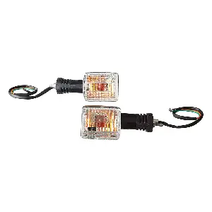 Uno Minda Td-5009gl Amber Lens Blinker Lamp Assembly Rear Lh For Hero Splendor Pro (set Of 2 Pcs)