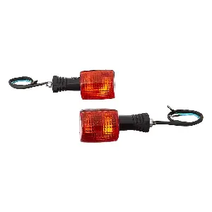 Uno Minda Td-5009r Amber Lens Blinker Lamp Assembly Front Rh For Hero Splendor (set Of 2 Pcs)