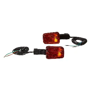 Uno Minda Td-5010b Amber Lens Blinker Lamp Assembly Rear Lh/rh For Hero Cd-100 (set Of 2 Pcs)