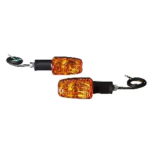 Uno Minda Td-5012c Amber Lens Blinker Lamp Assembly Rear Lh/rh For Passion Plus (set Of 2 Pcs)