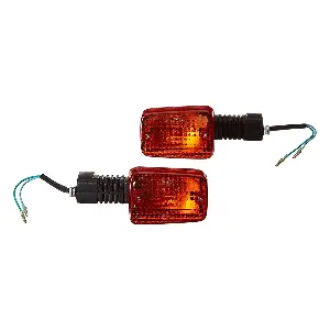 Uno Minda Td-5017r Amber Lens Blinker Lamp Assembly Front Rh For Hero Cd-100 (set Of 2 Pcs)