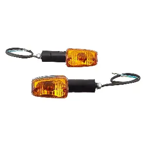 Uno Minda Td-5028dr Amber Lens Blinker Lamp Assembly Front Rh For Hero Cd Deluxe (set Of 2 Pcs)