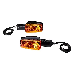 Uno Minda Td-5028e Amber Lens Blinker Lamp Assembly Rear Lh/rh For Hero Cd Deluxe (set Of 2 Pcs)