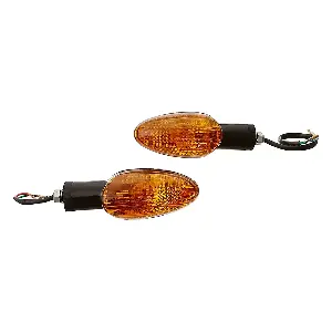 Uno Minda Td-5030 Amber Lens Blinker Lamp Assembly Front Lh/rh For Honda Unicorn (set Of 2 Pcs)