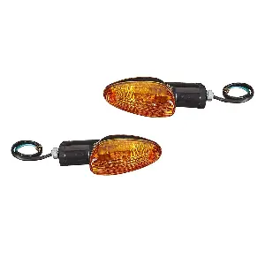 Uno Minda Td-5030a Amber Lens Blinker Lamp Assembly Rear Lh/rh For Honda Unicorn (set Of 2 Pcs)