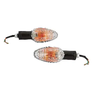 Uno Minda Td-5030br Natural Lens Blinker Lamp Assembly Front Rh For Honda Shine (set Of 2 Pcs)