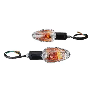 Uno Minda Td-5030cl Natural Lens Blinker Lamp Assembly Rear Lh For Honda Shine (set Of 2 Pcs)