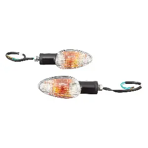 Uno Minda Td-5030cr Natural Lens Blinker Lamp Assembly Rear Rh For Honda Shine (set Of 2 Pcs)