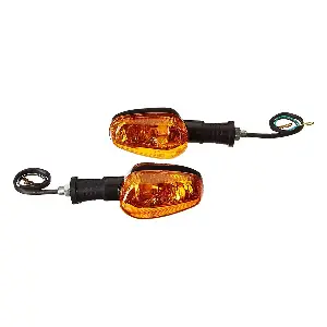 Uno Minda Td-5034a Amber Lens Blinker Lamp Assembly Rear Lh/rh For Tvs Star City (set Of 2 Pcs)