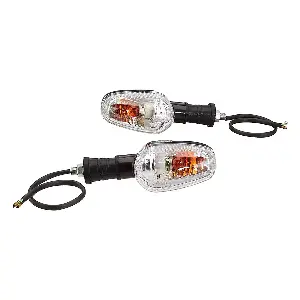 Uno Minda Td-5034uf Amber Lens Blinker Lamp Assembly Front For Tvs Star City (set Of 2 Pcs)