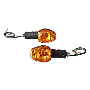Uno Minda Td-5038 Amber Lens Blinker Lamp Assembly Front Lh/rh For Hero Glamour (set Of 2 Pcs)