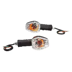 Uno Minda Td-5038cl Natural Lens Blinker Lamp Assembly Rear Lh For Hero Glamour (set Of 2 Pcs)