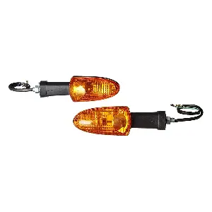 Uno Minda Td-5040a Amber Lens Blinker Lamp Assembly Rear Lh/rh For Tvs Apache (set Of 2 Pcs)