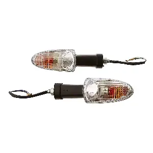 Uno Minda Td-5040br Natural Lens Blinker Lamp Assembly Front Rh For Tvs Apache Rtr (set Of 2 Pcs)