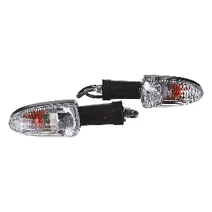 Uno Minda Td-5040cr Natural Lens Blinker Lamp Assembly Rear Rh For Tvs Apache Rtr (set Of 2 Pcs)