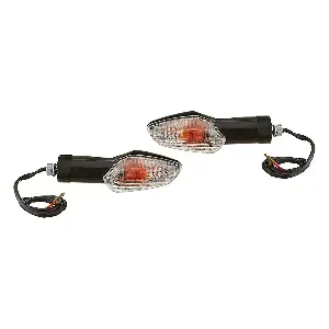 Uno Minda Td-5042al Natural Lens Blinker Lamp Assembly Rear Lh For Honda Cbf Stunner (set Of 2 Pcs)