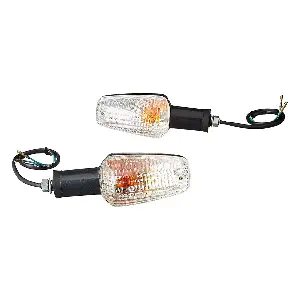 Uno Minda Td-5045cu Natural Lens Blinker Lamp Assembly Rear Lh/rh For Hero Karizma (set Of 2 Pcs)