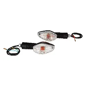 Uno Minda Td-5046ar Natural Lens Blinker Lamp Assembly Rear Rh For Honda Twister (set Of 2 Pcs)