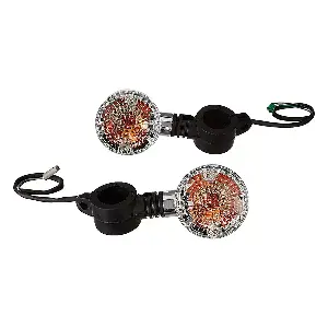 Uno Minda Td-5047d Amber Lens Blinker Lamp Assembly For Bajaj Avenger Cruise Front