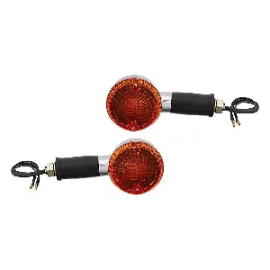 Uno Minda Td-5048a Amber Lens Blinker Lamp Assembly Rear Lh/rh For Yamaha Enticer (set Of 2 Pcs)