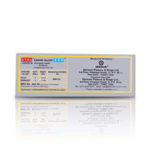 Usha Engine Valve For Activa 125 - Image 3