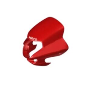 Visor Assembly Front Red For Hf Deluxe | Hero
