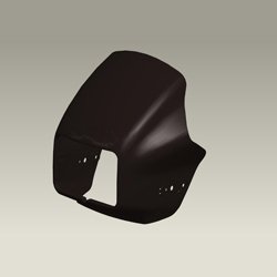 Visor Front Black For Hero Splendor Pro, Splendor Pro Fe ,splendor+ Ibs Bsvi