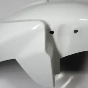 White Tvs Apache Rtr Front Mudguard